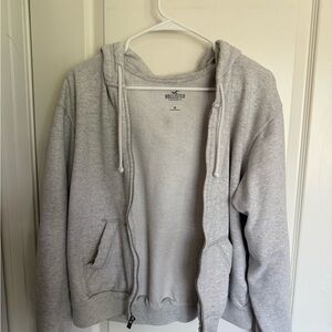 Hollister Light Gray Hoodie